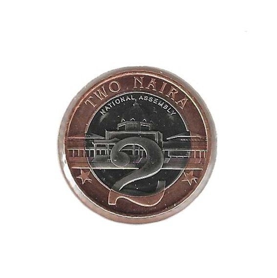 Nigeria, 2 Naira 2006., Timbres & Monnaies, Enlèvement ou Envoi, Nigeria, Monnaie en vrac