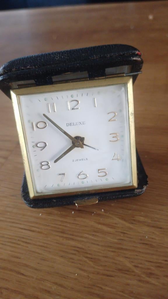 Réveil de voyage de luxe ancien avec 2 bijoux, Antiquités & Art, Antiquités | Horloges, Enlèvement
