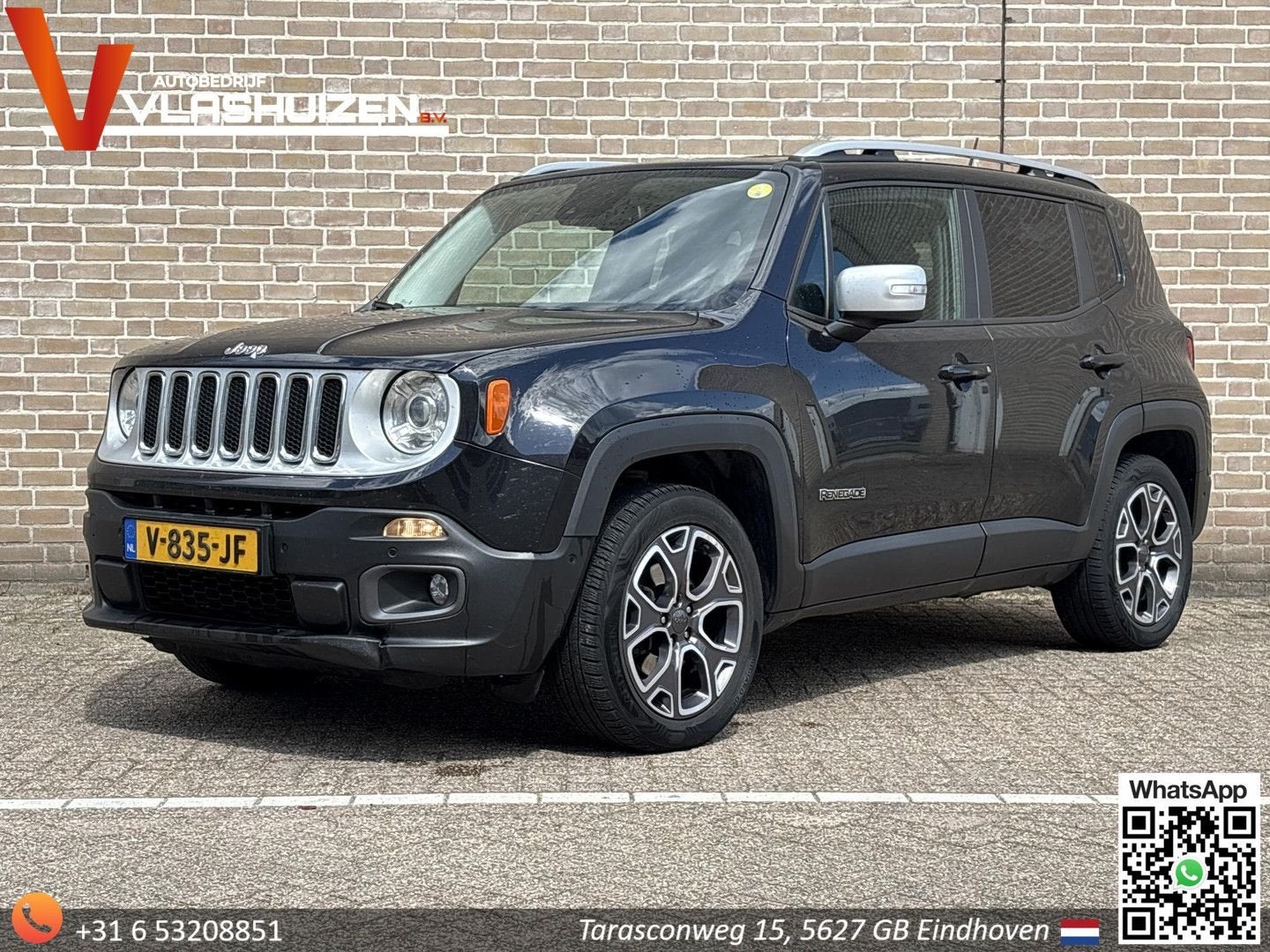Jeep Renegade 2.0 MultiJet Limited Automaat | Mindervalide A, Autos, Electronic Stability Program (ESP), Achat, Entreprise, Noir