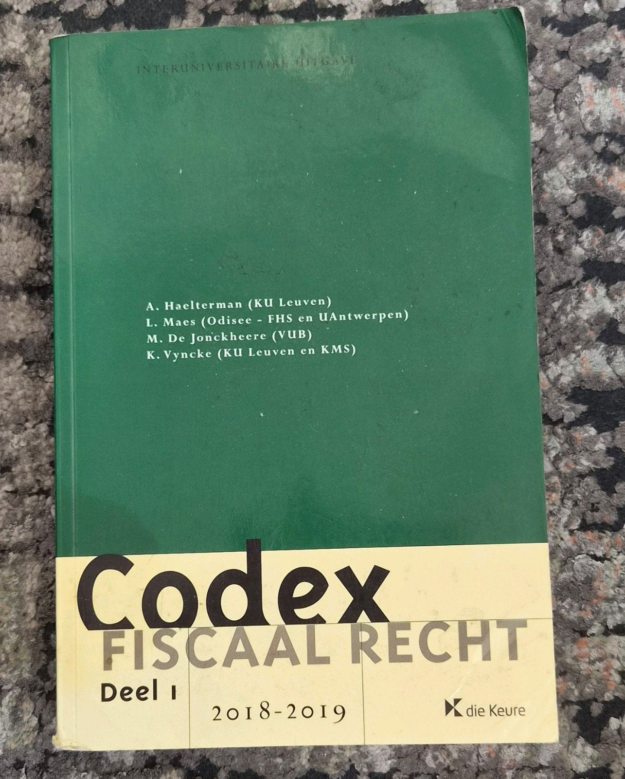 Codex fiscaal recht deel 1 2018-2019, die keure, Boeken, Ophalen