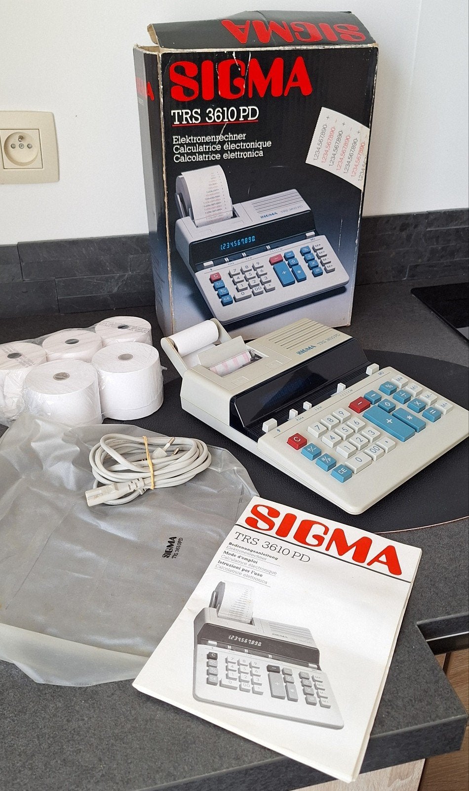 Calculatrice mécanique vintage Sigma, Antiquités & Art, Enlèvement ou Envoi