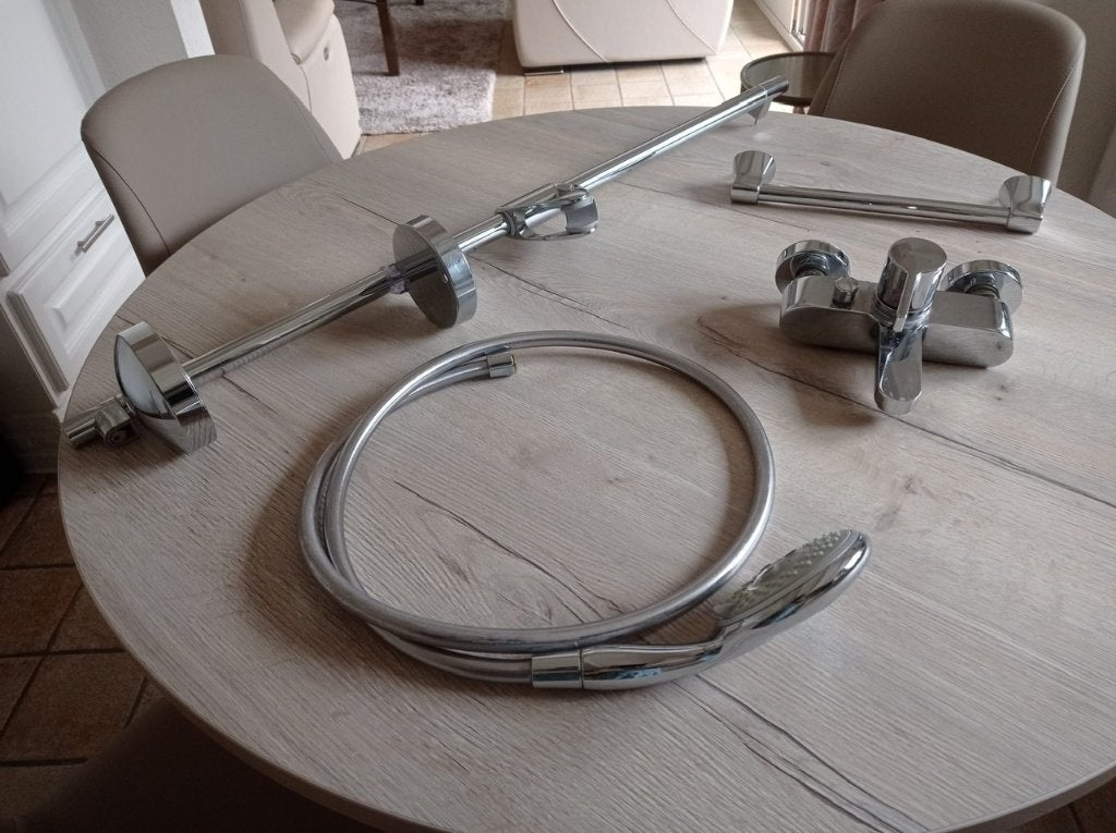 Douche kraan met toebehoren, Ophalen, Gebruikt, Douche
