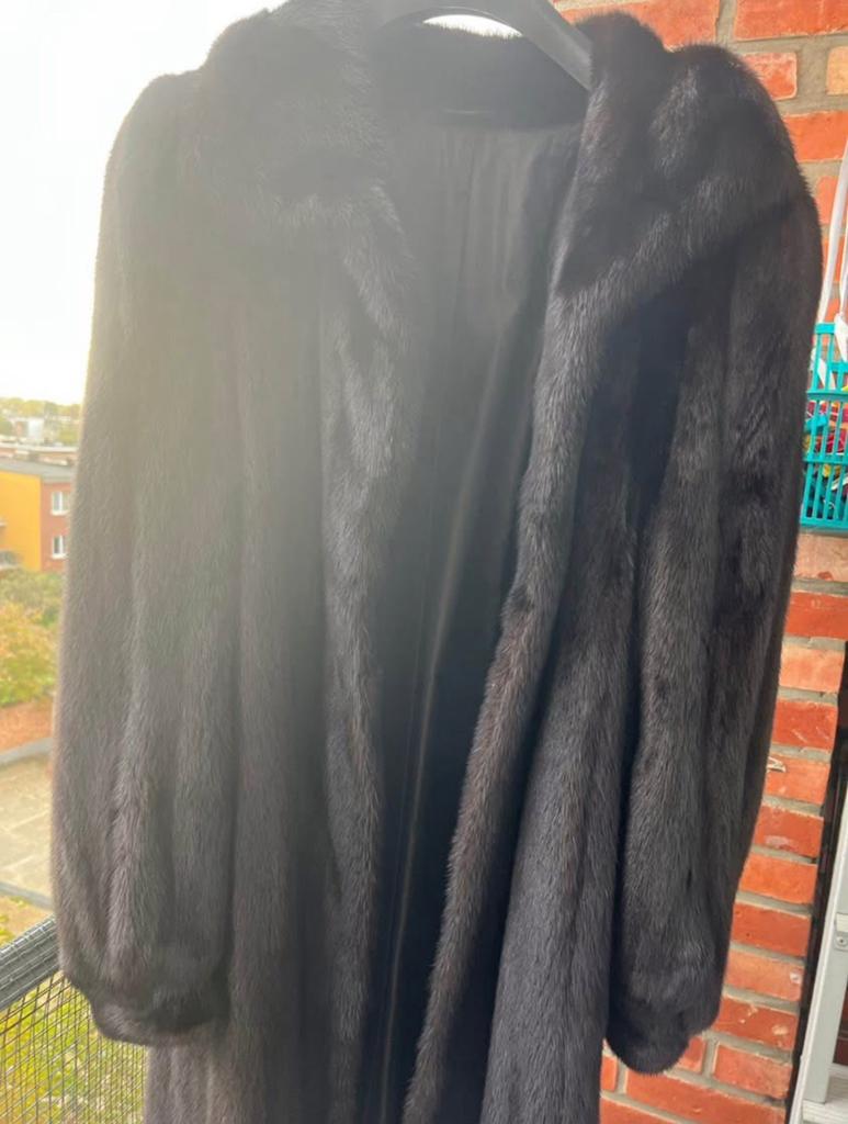 echte bontjas: donkerbruin, Kleding | Dames, Ophalen, Zo goed als nieuw