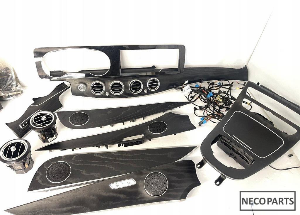 CONSOLE EN DEURDECORS E-KLASSE W213 HOUTVERLICHTE LED EUROPA, Auto-onderdelen, Ophalen of Verzenden, Gebruikt, Mercedes-Benz, Spatbord
