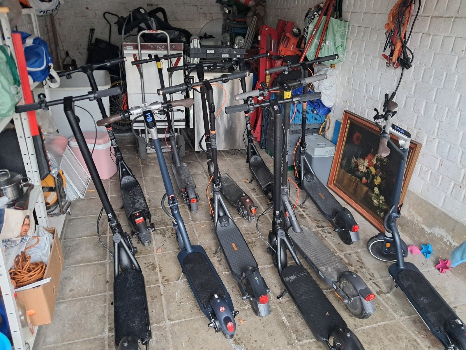 elektrische scooter, Ophalen