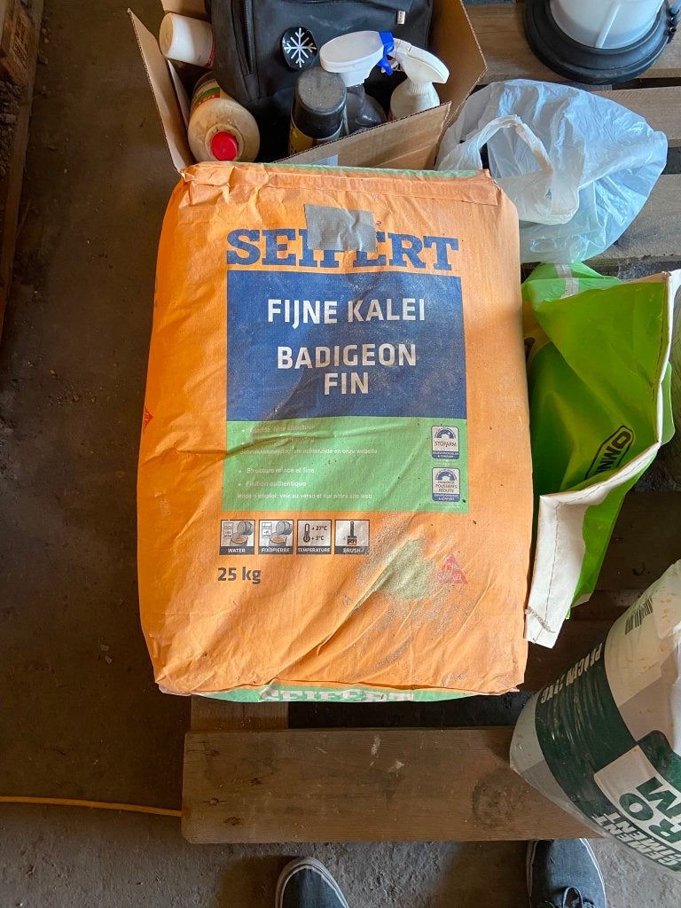 3 zakken fijne kalei wit, nieuw, Doe-het-zelf en Bouw, Ophalen, Nieuw