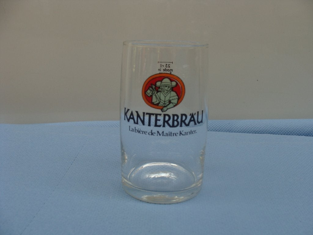 verres bière Pils Bass sur pied, Kanterbrau vintage, neuf, Collections, Enlèvement, Neuf, Verre à bière
