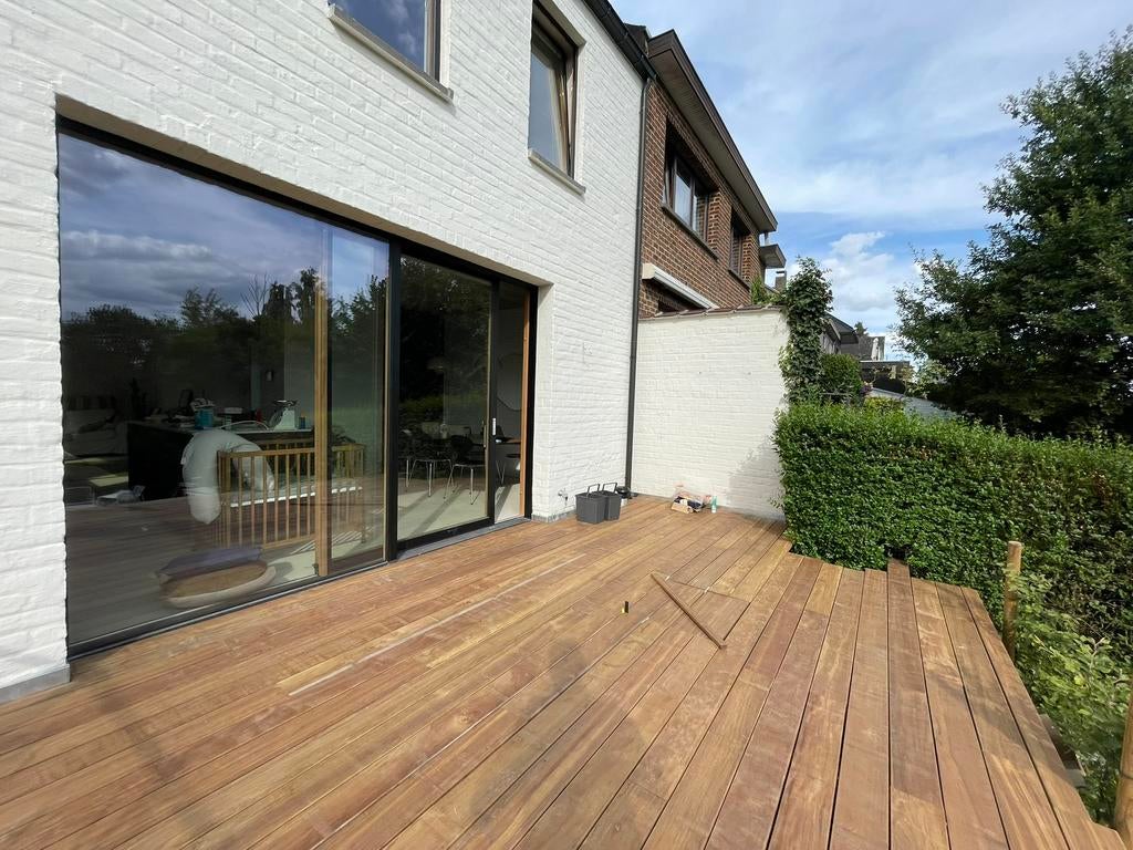 Ipé hardhouten planken 315cm x 2,1cm x 14,5cm (30 stuks), Tuin en Terras, Ophalen, Zo goed als nieuw