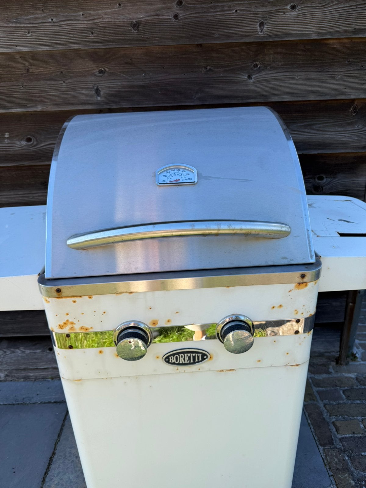 Boretti gasbarbecue – 1 van de 2 branders werkt, Jardin & Terrasse, Enlèvement, Utilisé