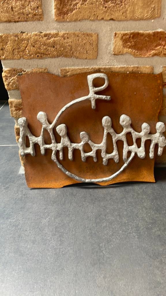 Uniek metalen Chiro wandbord - Decoratie / Collectible, Ophalen, Zo goed als nieuw