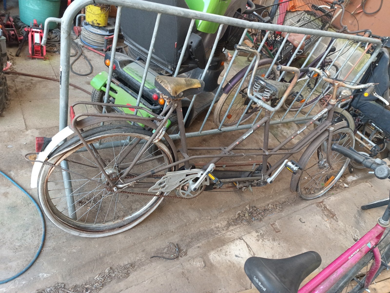 tandem vintage batavus, Fietsen en Brommers, Fietsen | Tandems, Ophalen, Gebruikt, BATAVUS