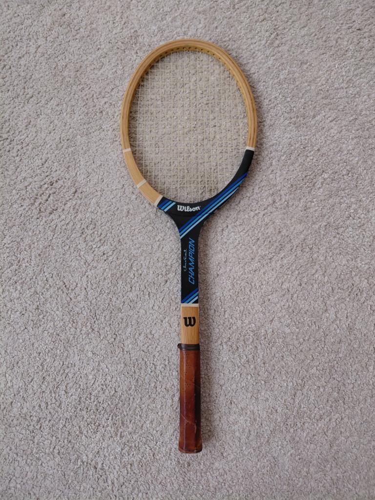 Vintage houten tennisracket Wilson, Ophalen, Gebruikt, Racket, Wilson