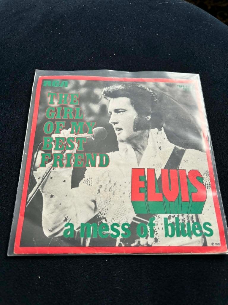 Elvis single The girl of my best friend/a mess of blues., Cd's en Dvd's, Vinyl Singles, Gebruikt, 7 inch, Ophalen of Verzenden