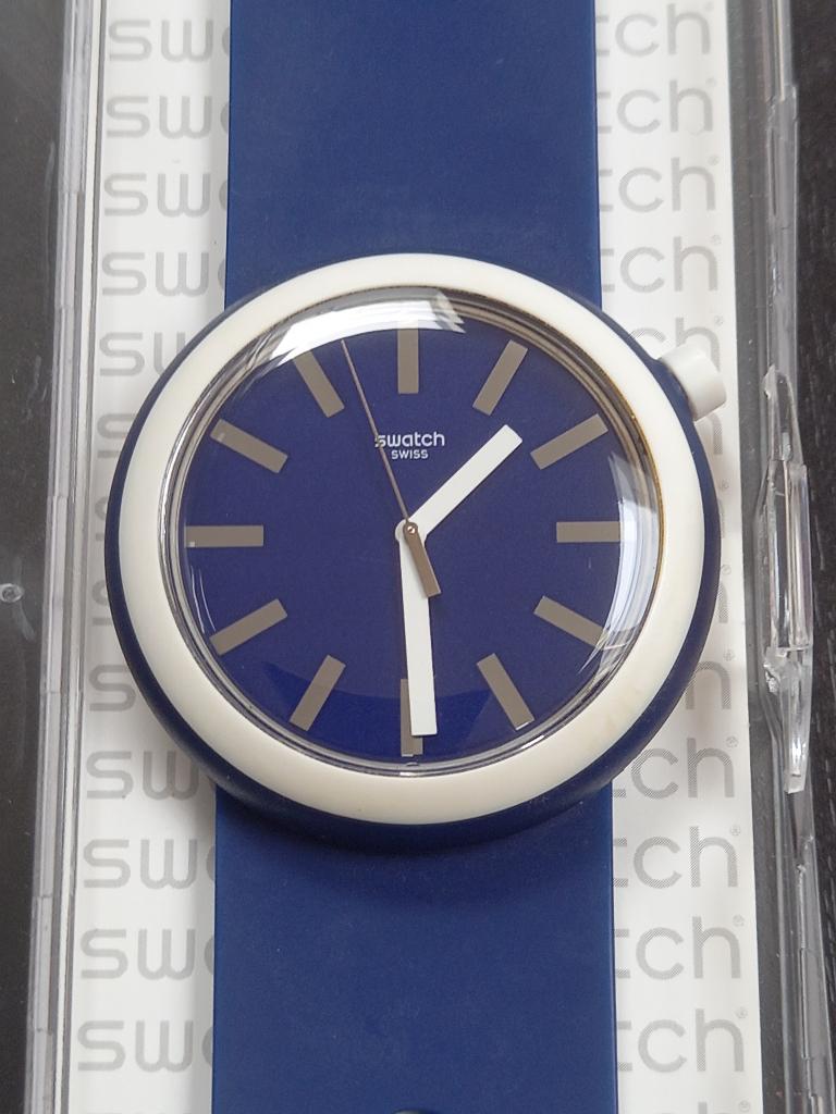 Swatch Pop mais PAS Royal Audemars, Handtassen en Accessoires, Horloges | Kinderen, Ophalen of Verzenden, Zo goed als nieuw, Blauw