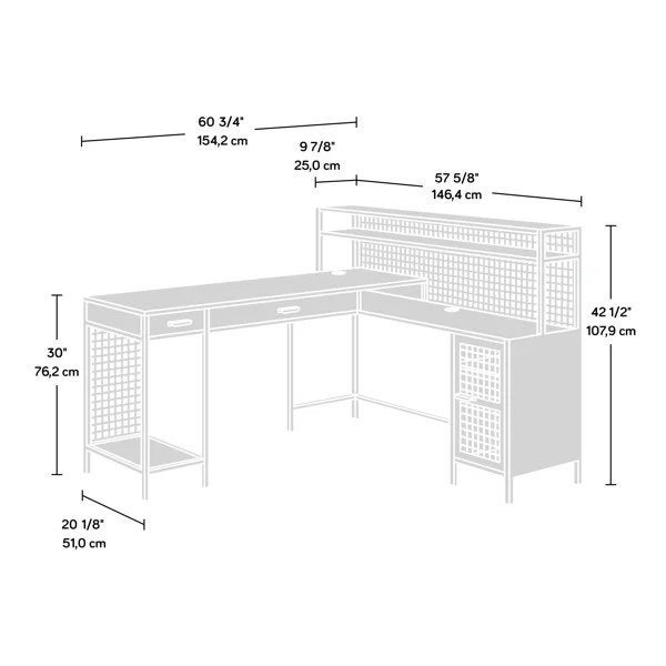 Kantoormeubilair, Huis en Inrichting, Ophalen, Hout, Demontabel, Hoekbureau
