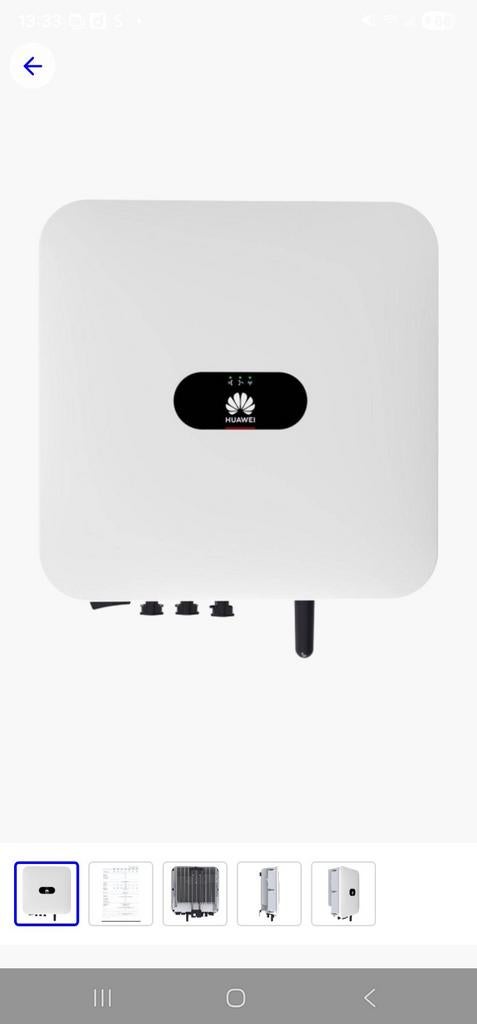 Huawei omvormer inverter 4.6KTL, Ophalen