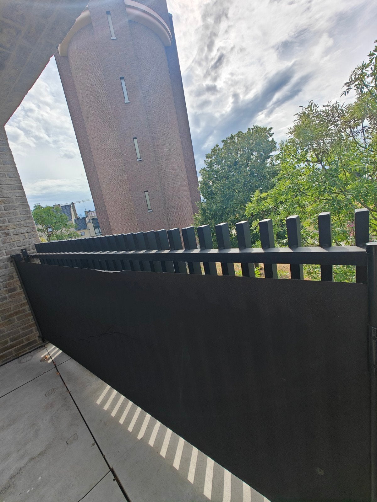 Uittrekbaar windscherm / zonnescherm 100 x 300 voor terras, Ophalen