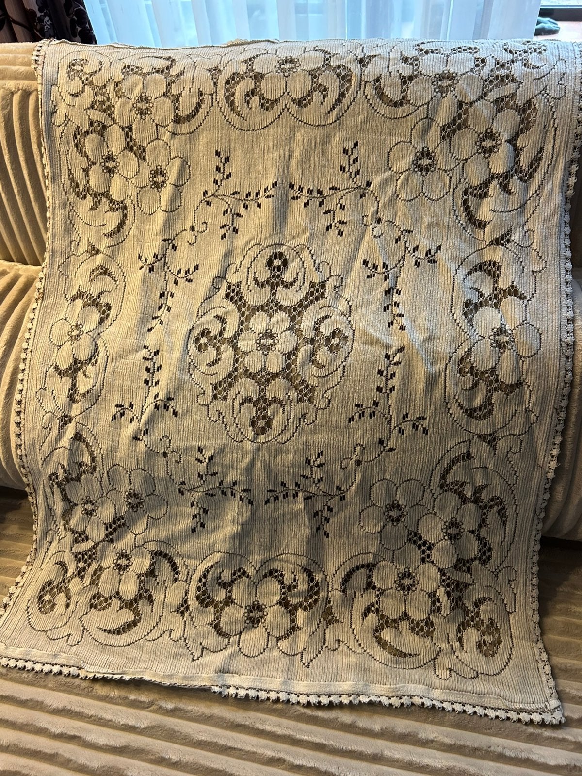 Magnifique nappe ancienne, Maison & Meubles, Enlèvement ou Envoi, Comme neuf