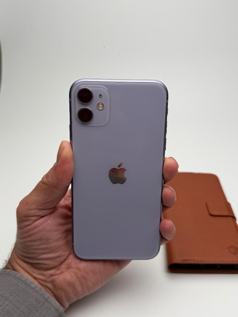 iPhone 11 Paars 64GB, 93% batteri, A-grade, Telecommunicatie, Mobiele telefoons | Apple iPhone, Ophalen, Paars, IPhone 11, Zo goed als nieuw
