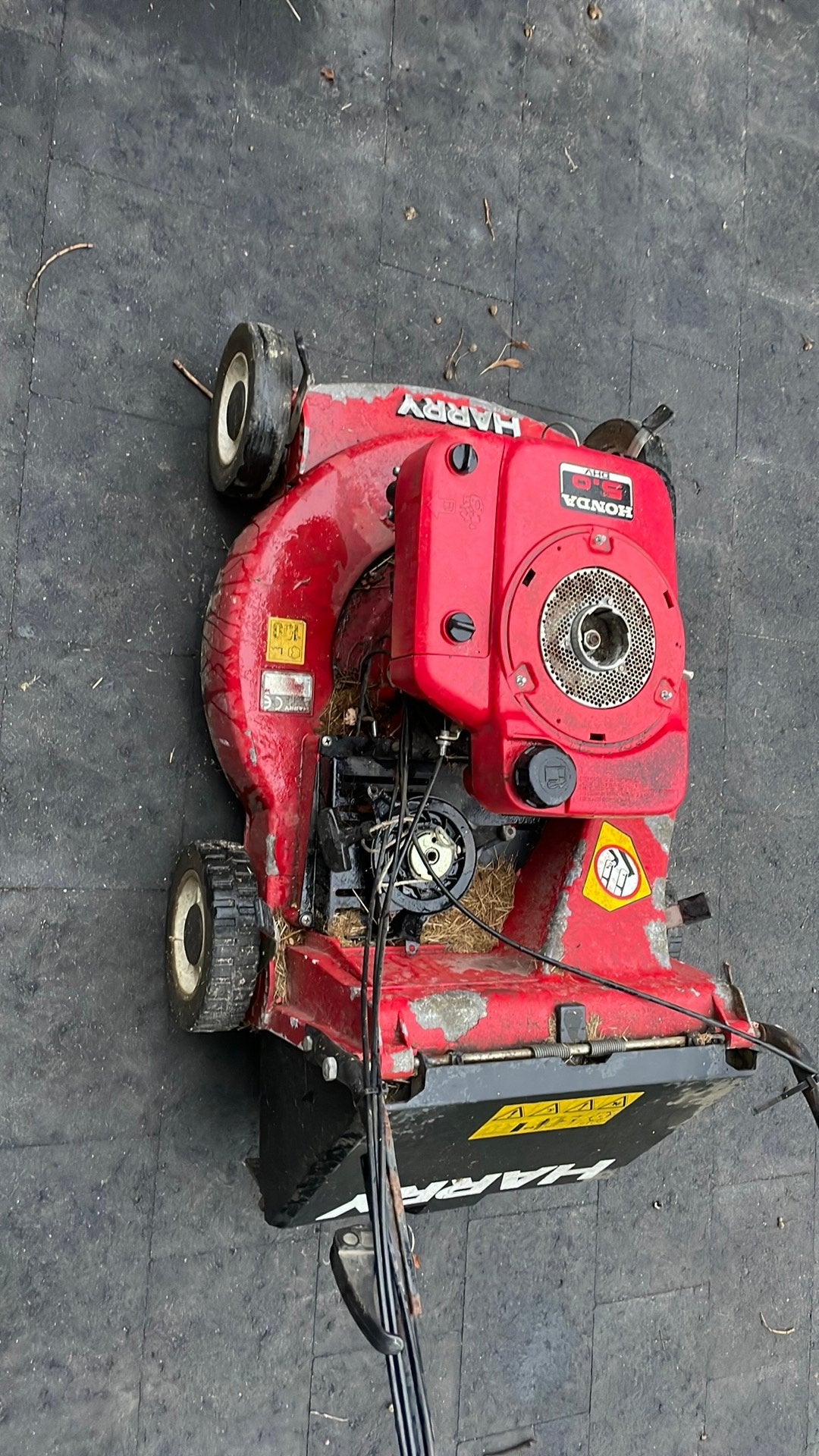 Grasmaaier harry met honda motor 5pk, Enlèvement, Comme neuf