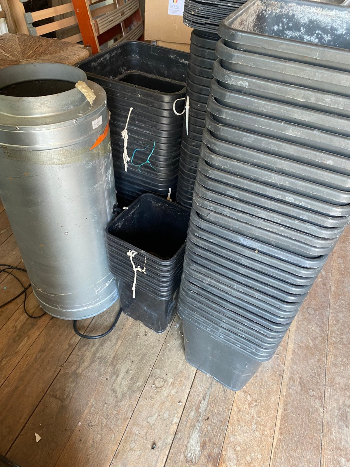 Plastic bloempotten; verschillende grootes, Enlèvement, Comme neuf