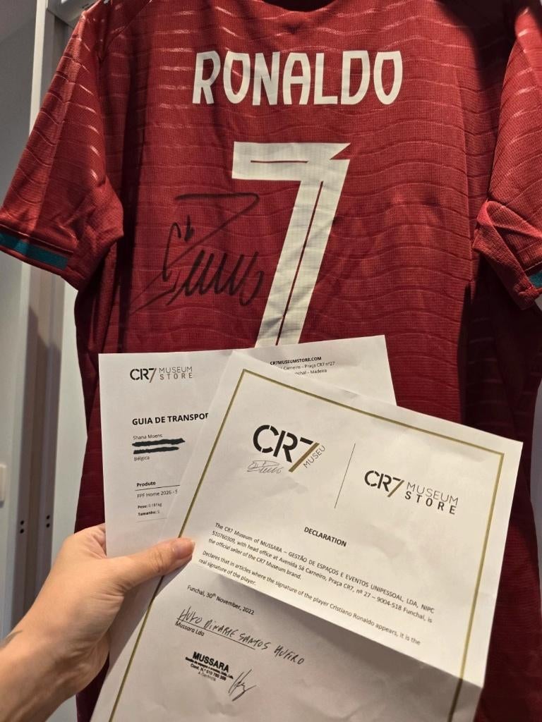 Cristiano Ronaldo gesigneerd Portugal 2026 shirt (COA), Ophalen of Verzenden, Nieuw, Shirt
