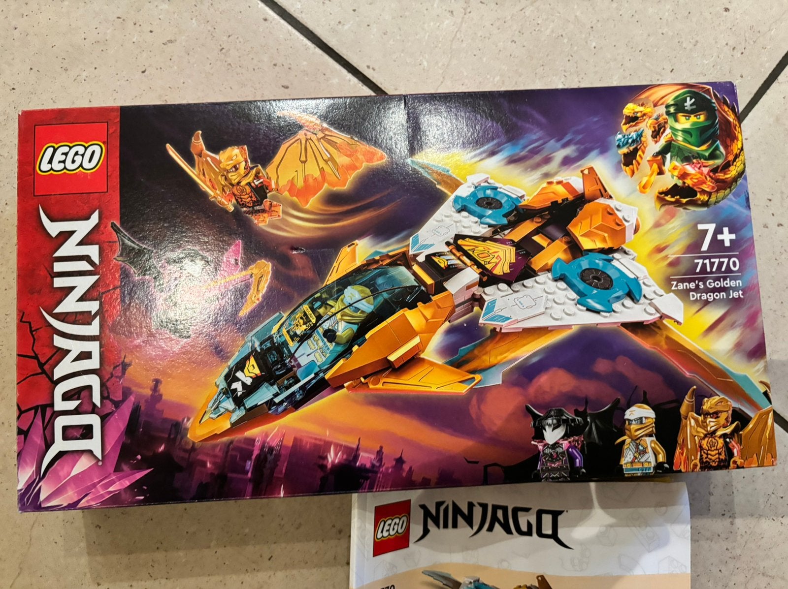Lego ninjago 71770 zane golden dragon jet, Ophalen, Zo goed als nieuw