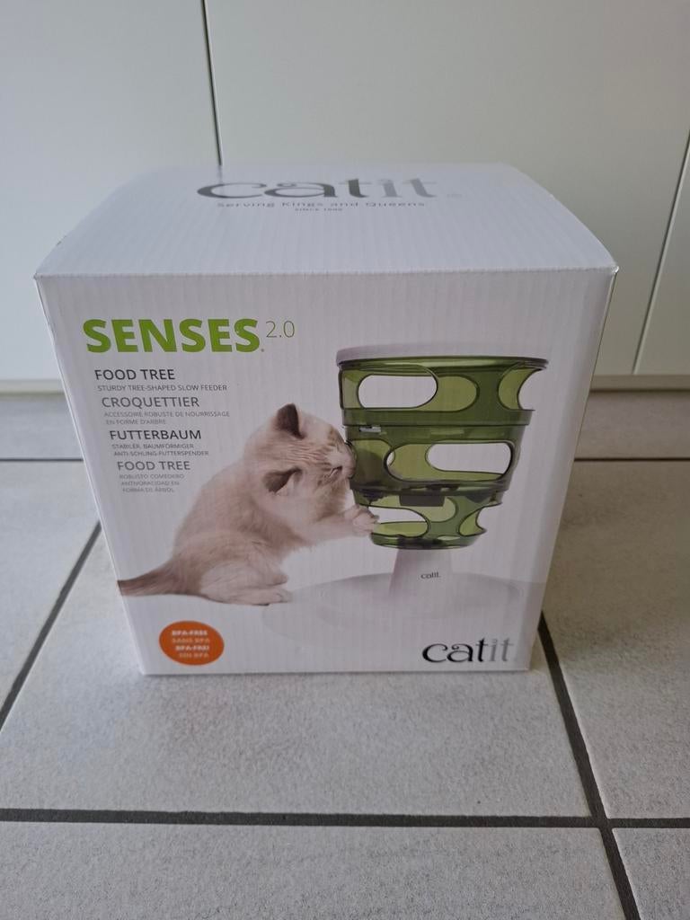 Catit Senses Food Tree - 2.0 - slow feeder - boom, Dieren en Toebehoren, Kattenspeelgoed, Nieuw, Intelligentiespeelgoed, Ophalen of Verzenden