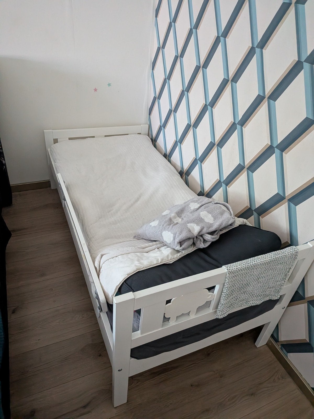 IKEA Juniorbed Wit - Inclusief Matras - Direct Klaar, Ophalen of Verzenden, Wit