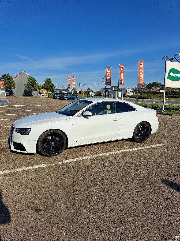 Audi A5 Coupé 1.8 Tfsi S-Line, Auto's, Audi, Voorwielaandrijving, Wit, Leder, Elektronische parkeerrem