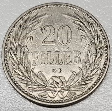 Hongarije : 20 Filler 1893 KM#483 Ref 16929, Postzegels en Munten, Ophalen of Verzenden, Hongarije, Losse munt