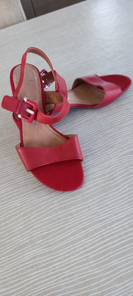 Rode Sandalen nieuw maat 40, Kleding | Dames, Marco Tozzi, Nieuw, Rood, Sandalen of Muiltjes