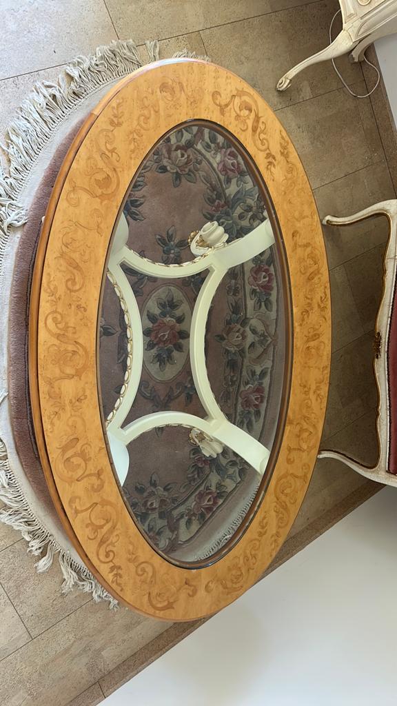 Salontafel, Ophalen, Ovaal, Glas