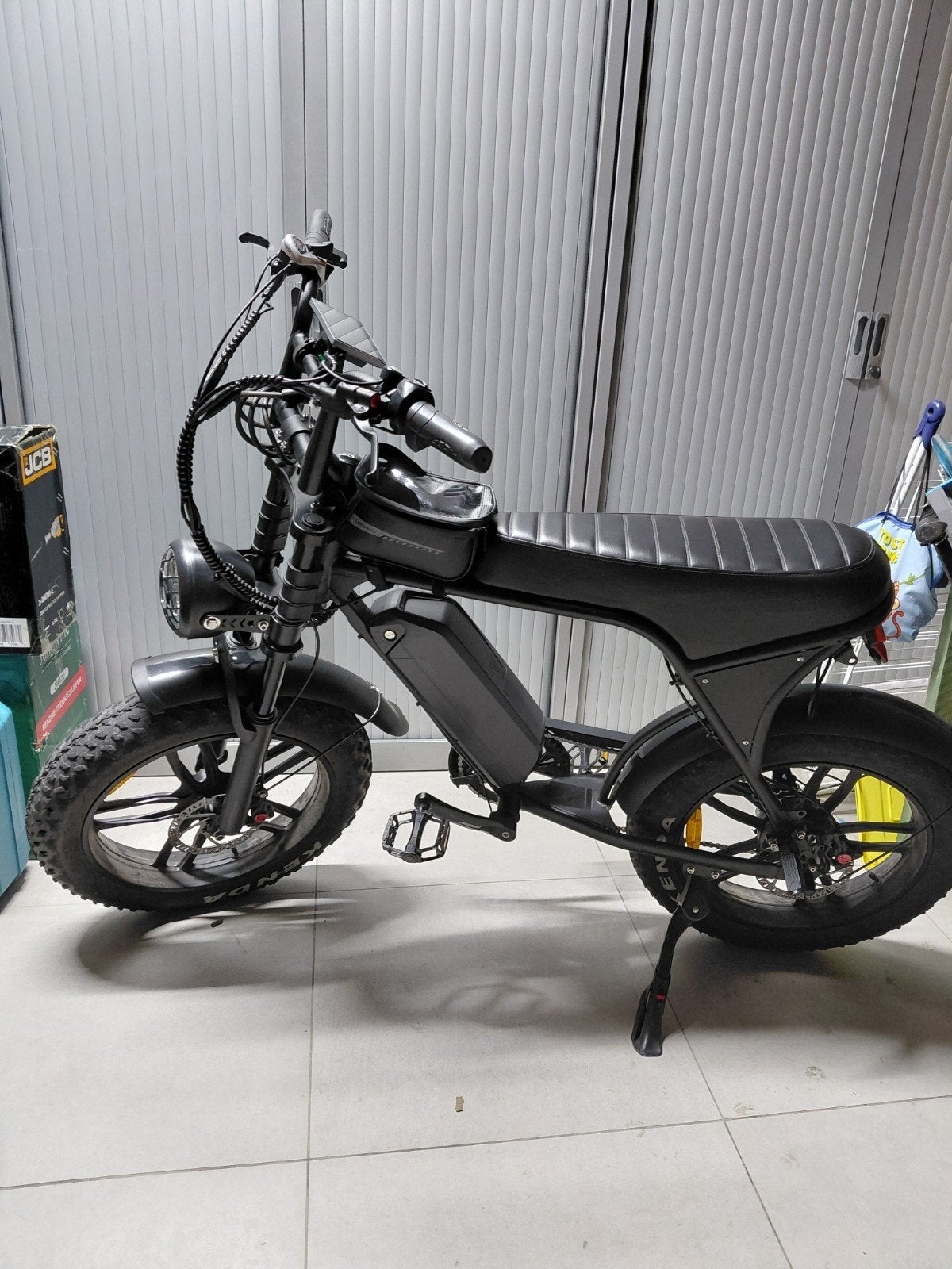 fatbike zwart ouxi V8, Ophalen, Overige modellen, Klasse A (25 km/u), Zo goed als nieuw