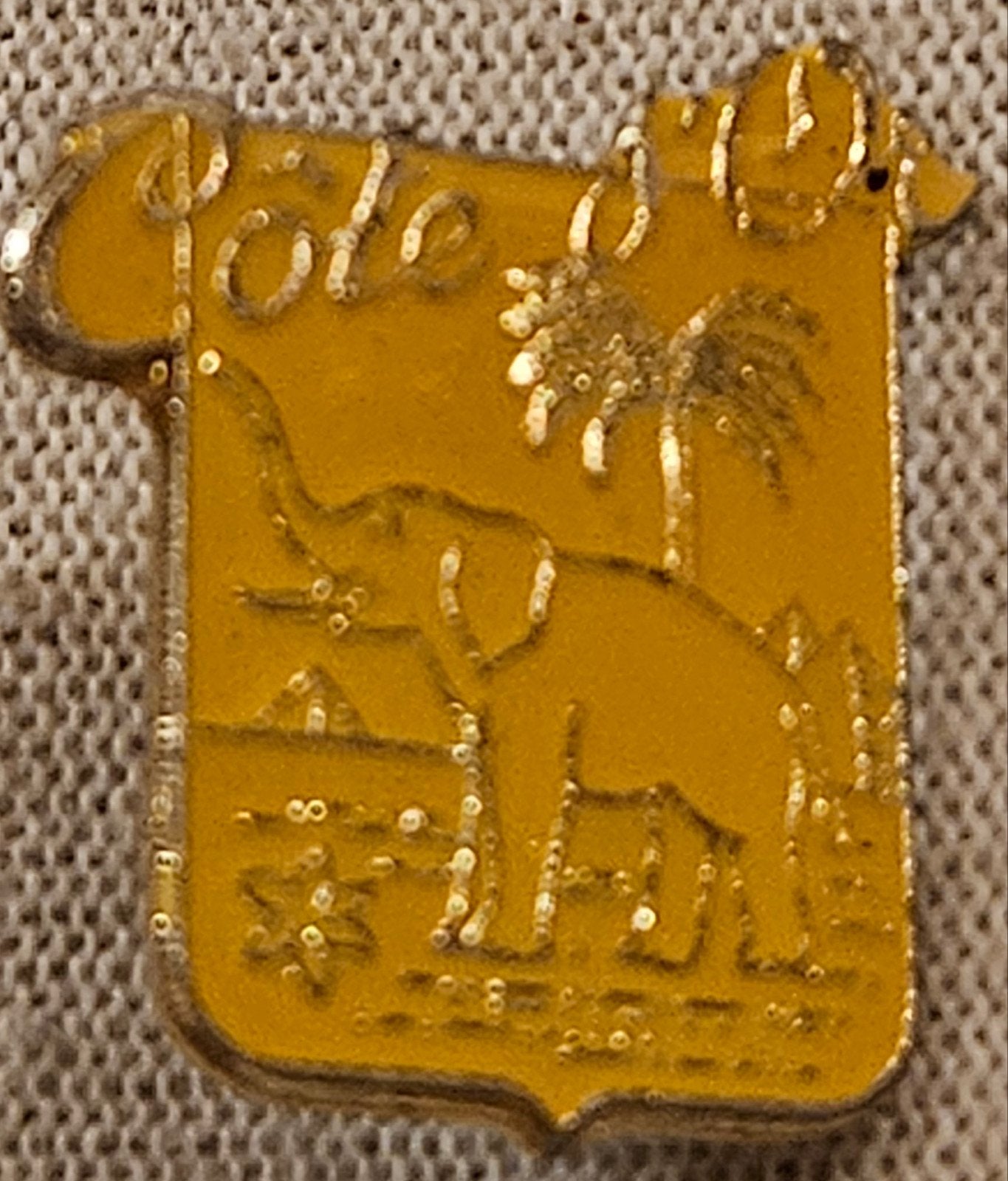 Épingle vintage Côté d'Or jaune chocolat, Collections, Enlèvement ou Envoi