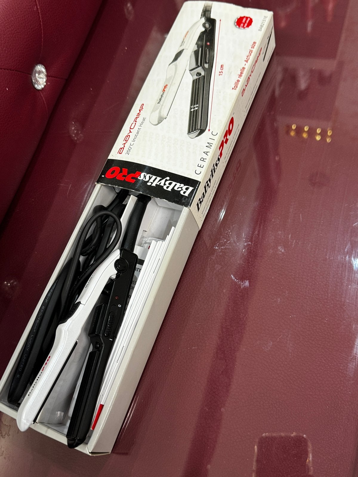 Babyliss pro babywafelcrimp tang, Ophalen, Zo goed als nieuw, Krultang of Stijltang