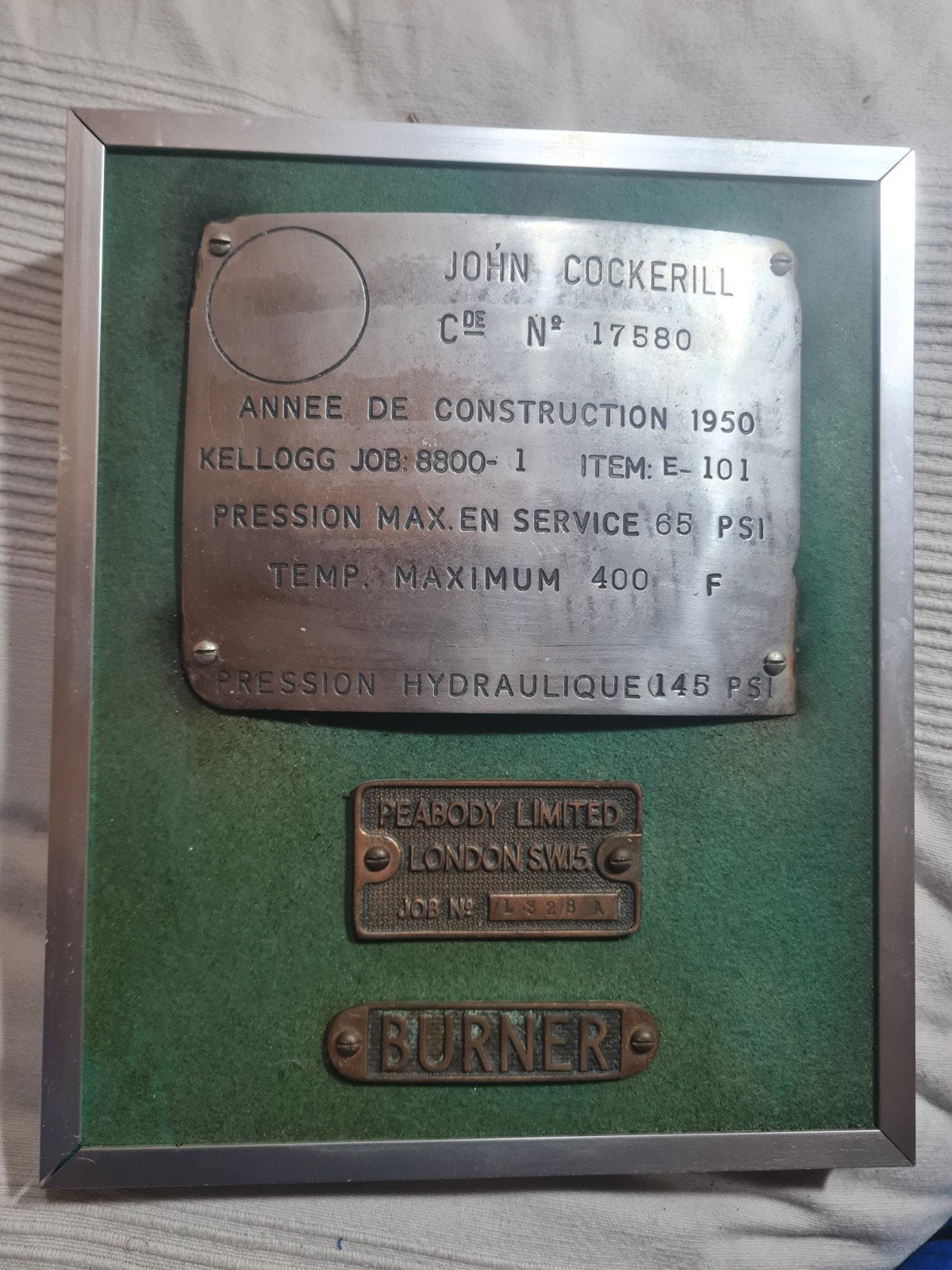 Cockerill 1950, Collections, Collections Autre, Enlèvement ou Envoi, Utilisé