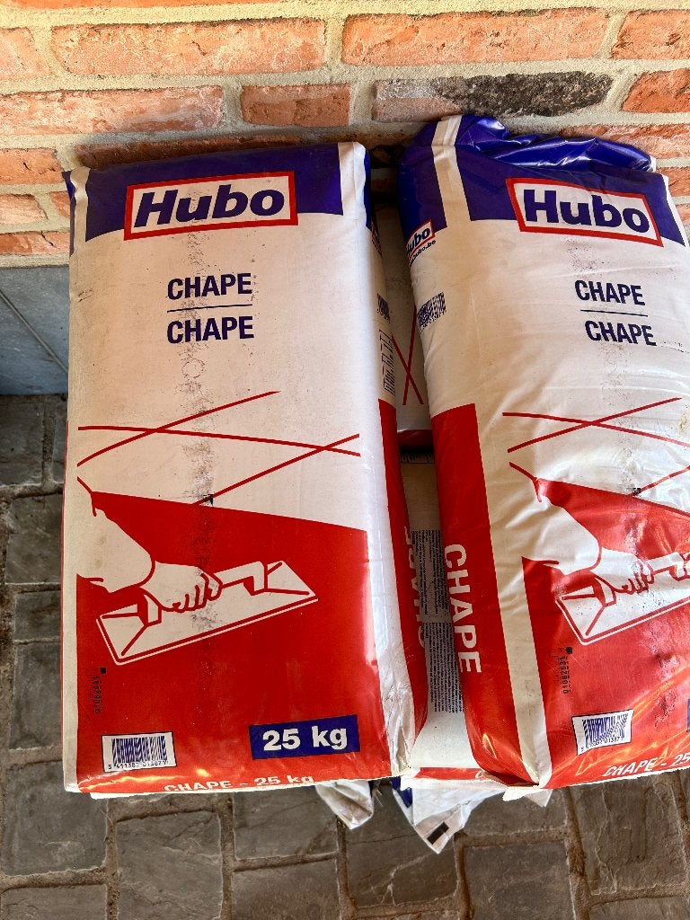 Hubo chape 25kg, Bricolage & Construction, Briques, Enlèvement, Neuf, Autres types