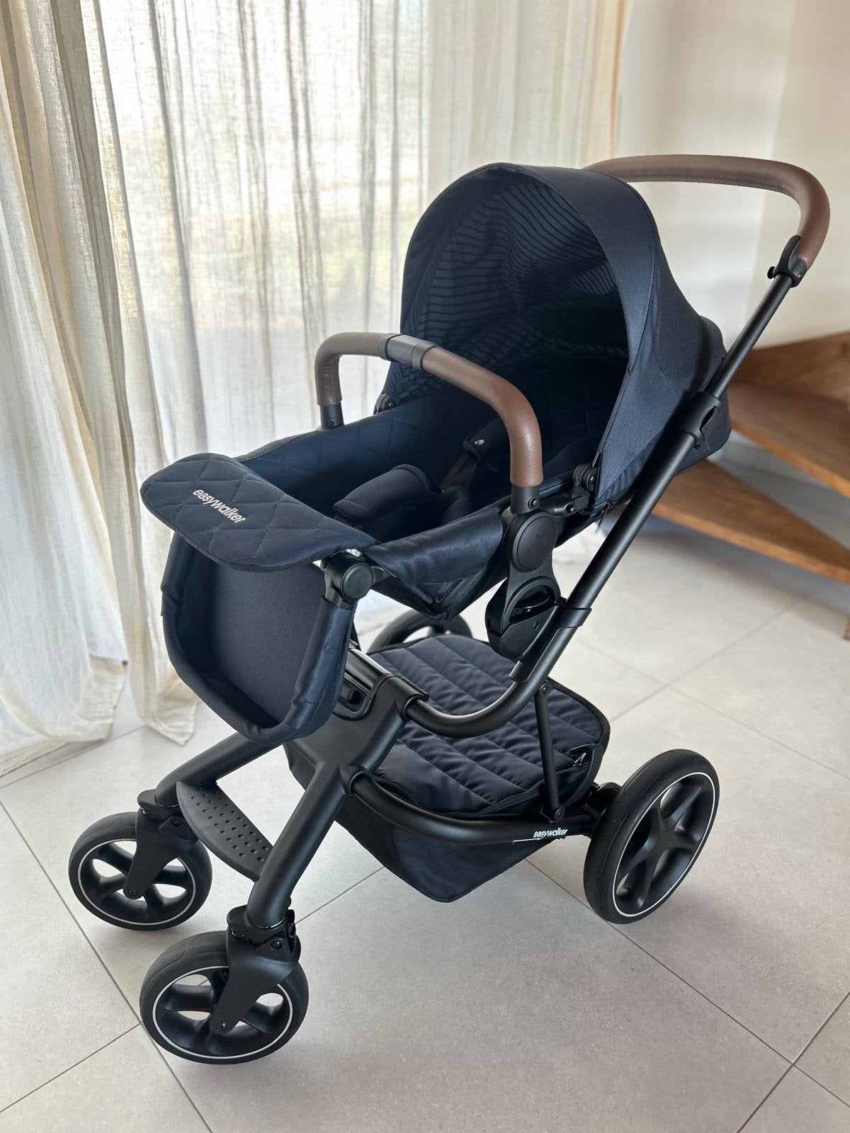Poussette Easywalker Harvey 3 Premium, Bleu, Kinderen en Baby's, Kinderwagens en Combinaties, Luchtbanden, Zo goed als nieuw, Ophalen