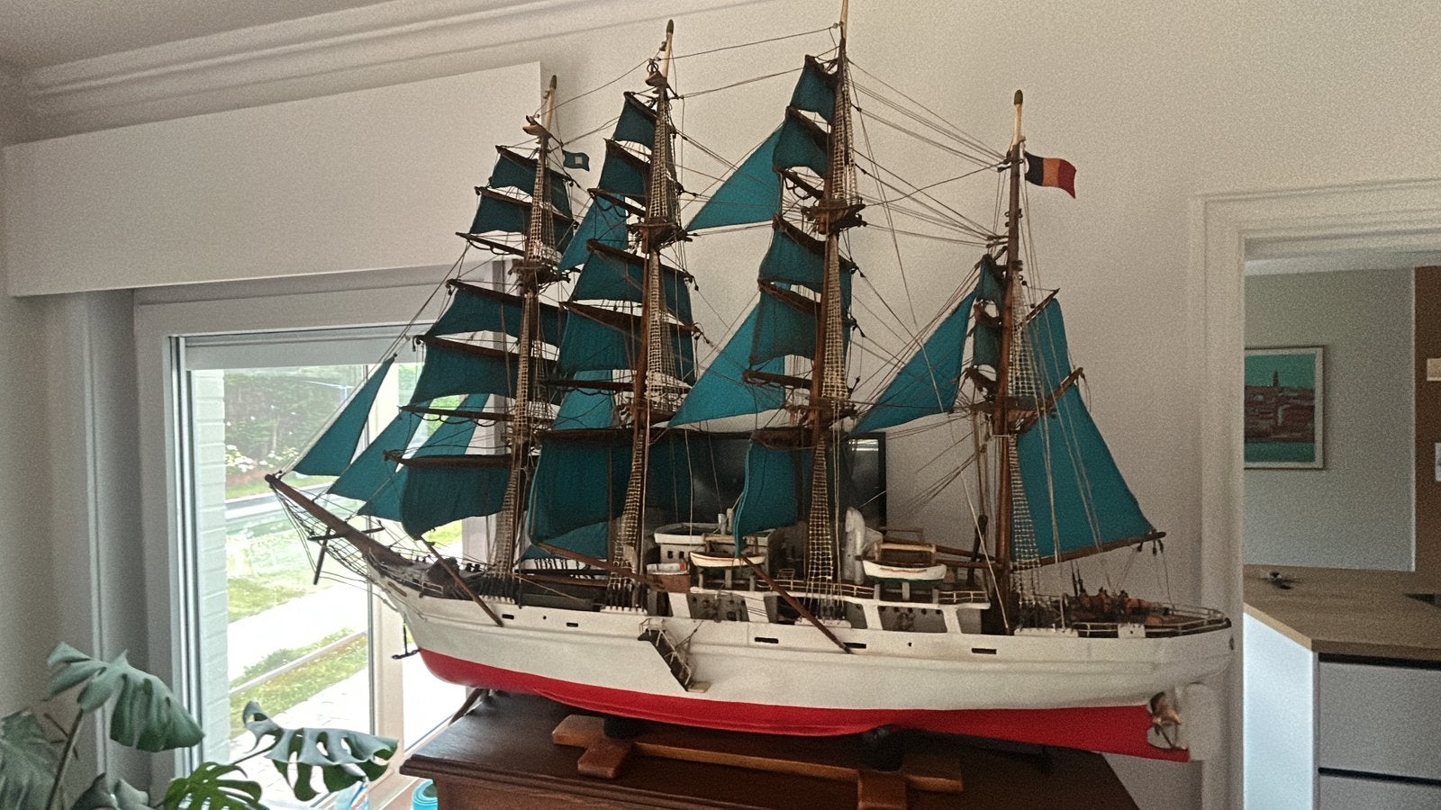 Heel grote modelboot (1m40!) met enorm veel details, Hobby & Loisirs créatifs, Modélisme | Bateaux & Navires, Enlèvement, Comme neuf
