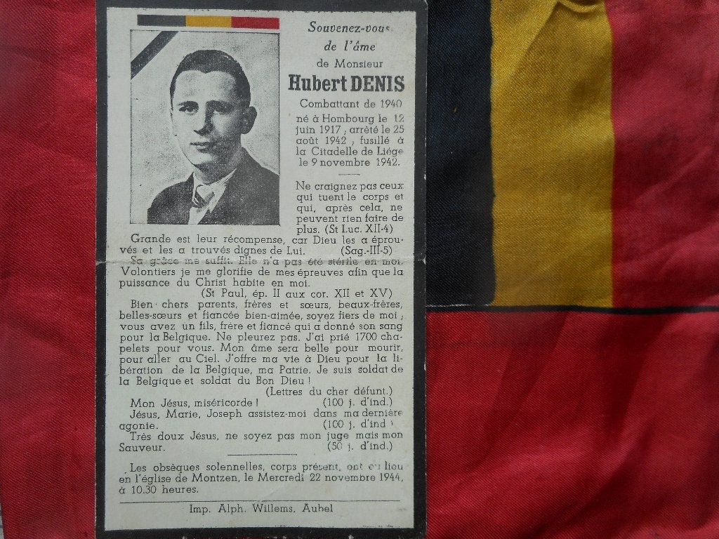 souvenir résistant et combattant soldat Armée Belge ww2, Collections, Envoi