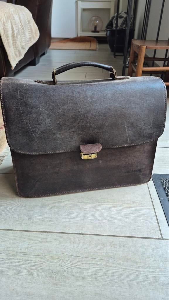 Malette cuir ARTHUR et ASTON, Cuir, 30 à 40 cm, 30 à 40 cm, Brun