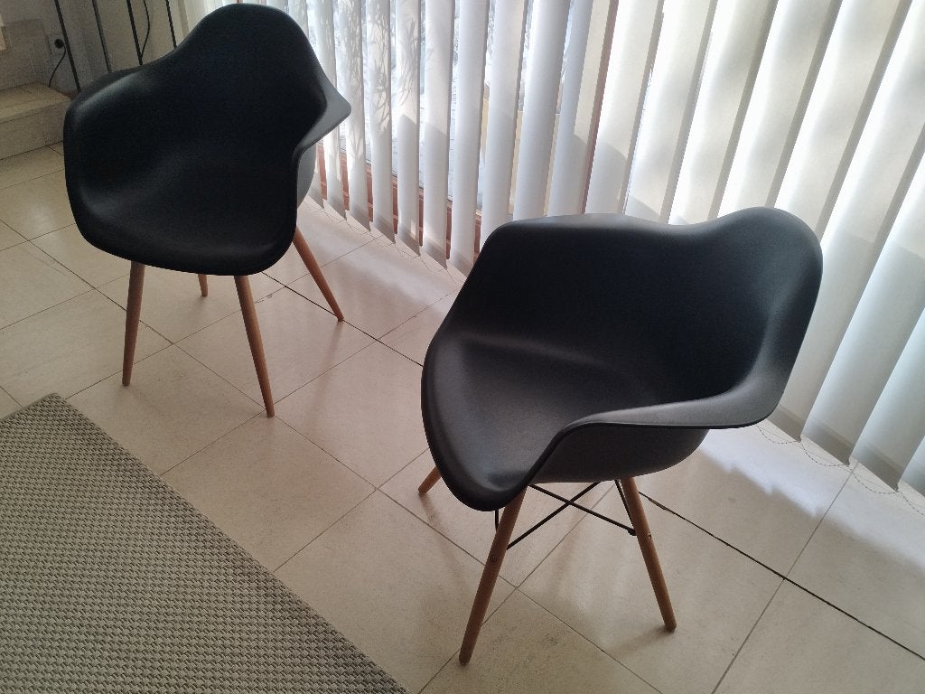 Chaise, Maison & Meubles, Enlèvement, Comme neuf, Noir, Cinq, Six Chaises ou plus