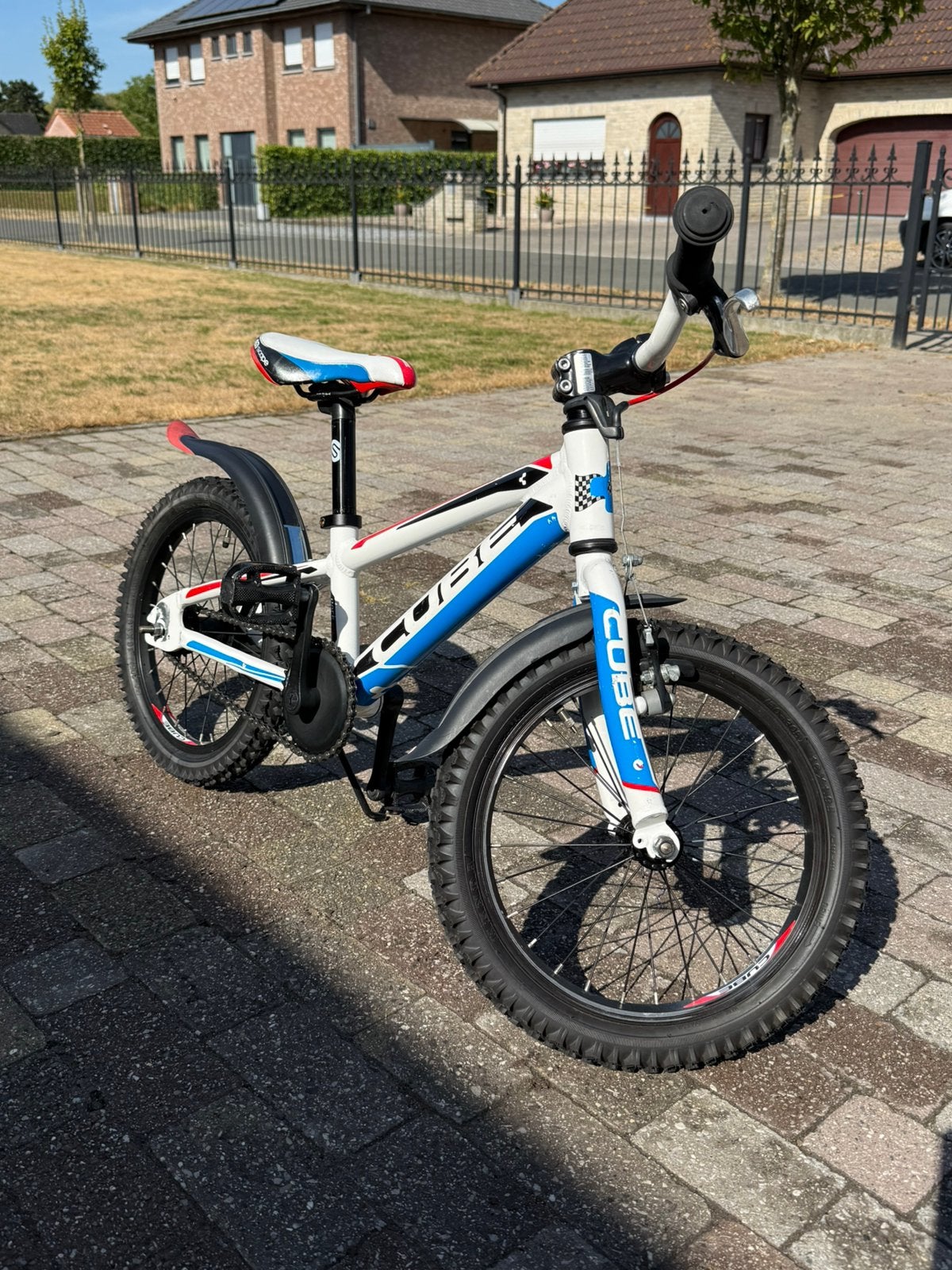 Kinder MTB 16 inch, Fietsen en Brommers, Ophalen, Gebruikt, Velgrem, 16 tot 20 inch