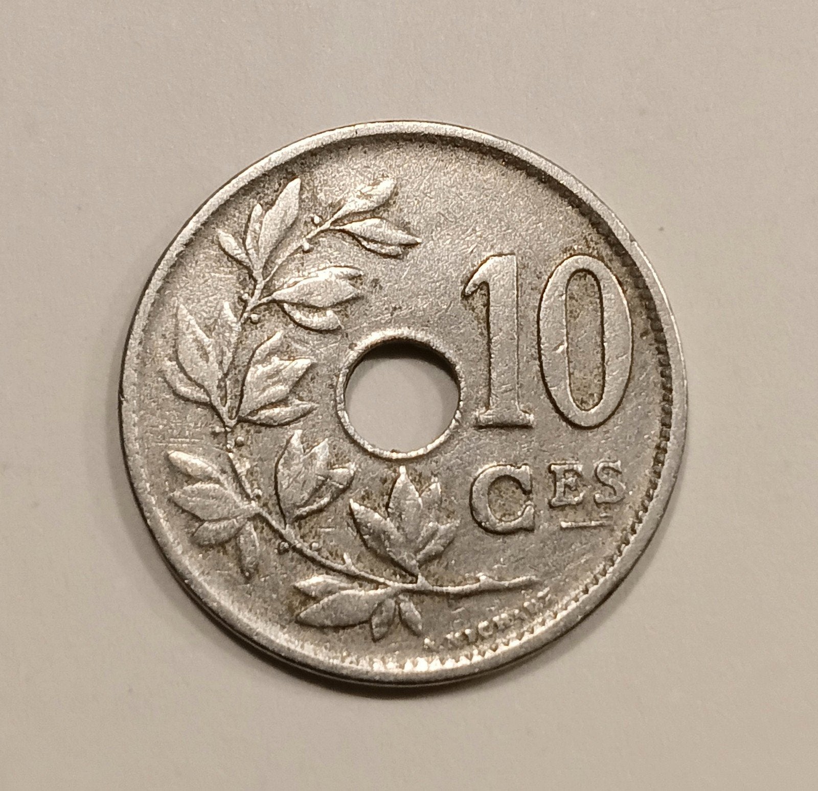 10 centiem 1920 FR deel streepje     (954), Postzegels en Munten, Munten | België, Losse munt, Ophalen of Verzenden