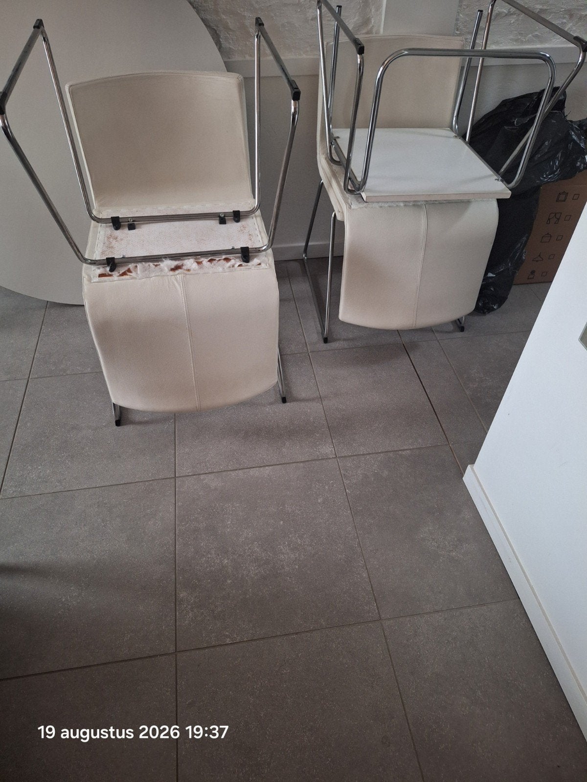 Witte Ikea Bernhard stoelen, Ophalen, Gebruikt, Wit, Vier