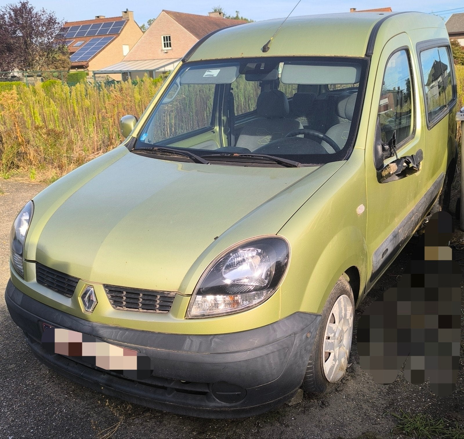 Renault kangoo, Auto's, Stof, Te koop, Groen, Handgeschakeld