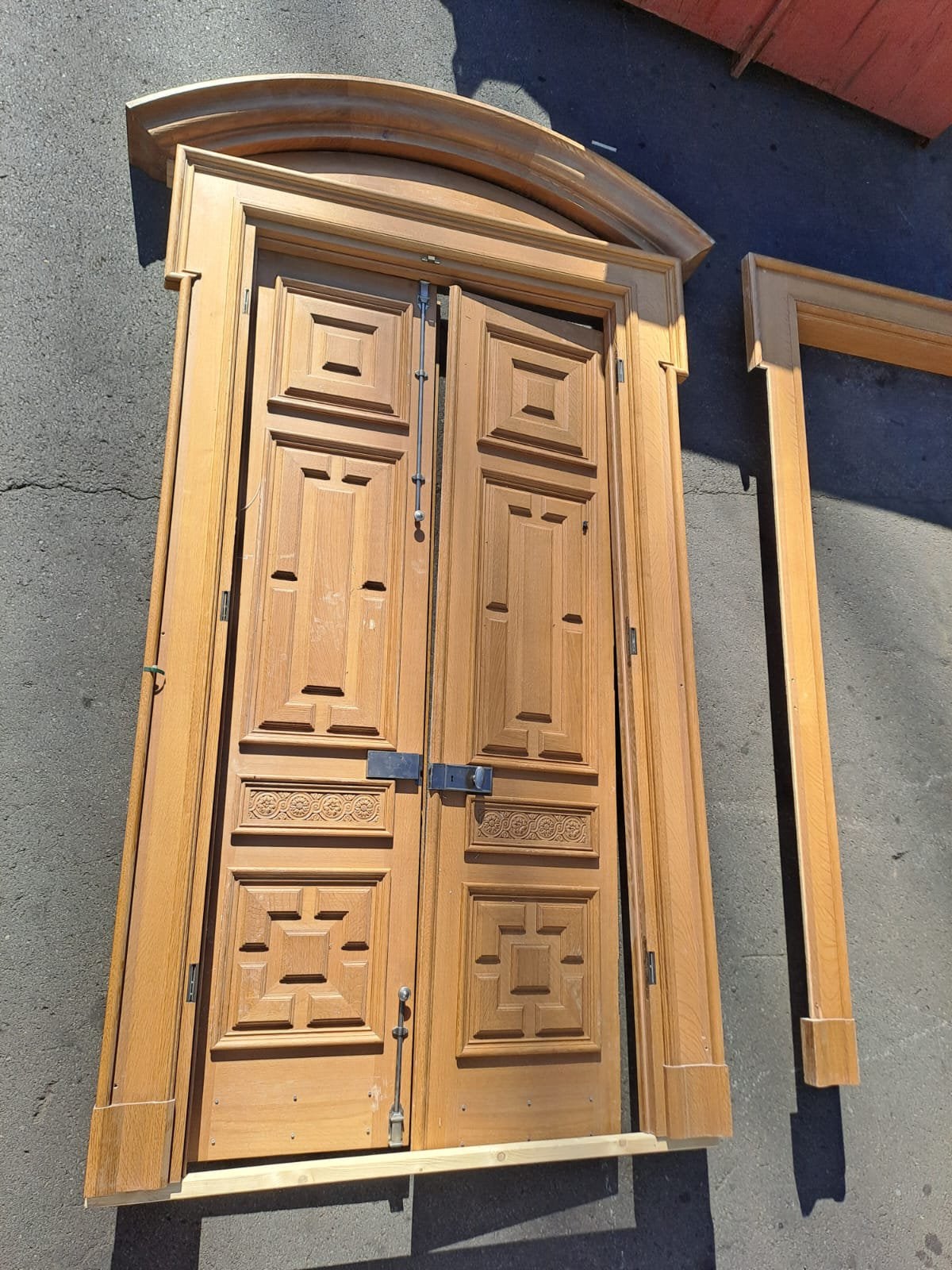 Ancienne porte en Chêne, Enlèvement, Comme neuf, Chêne