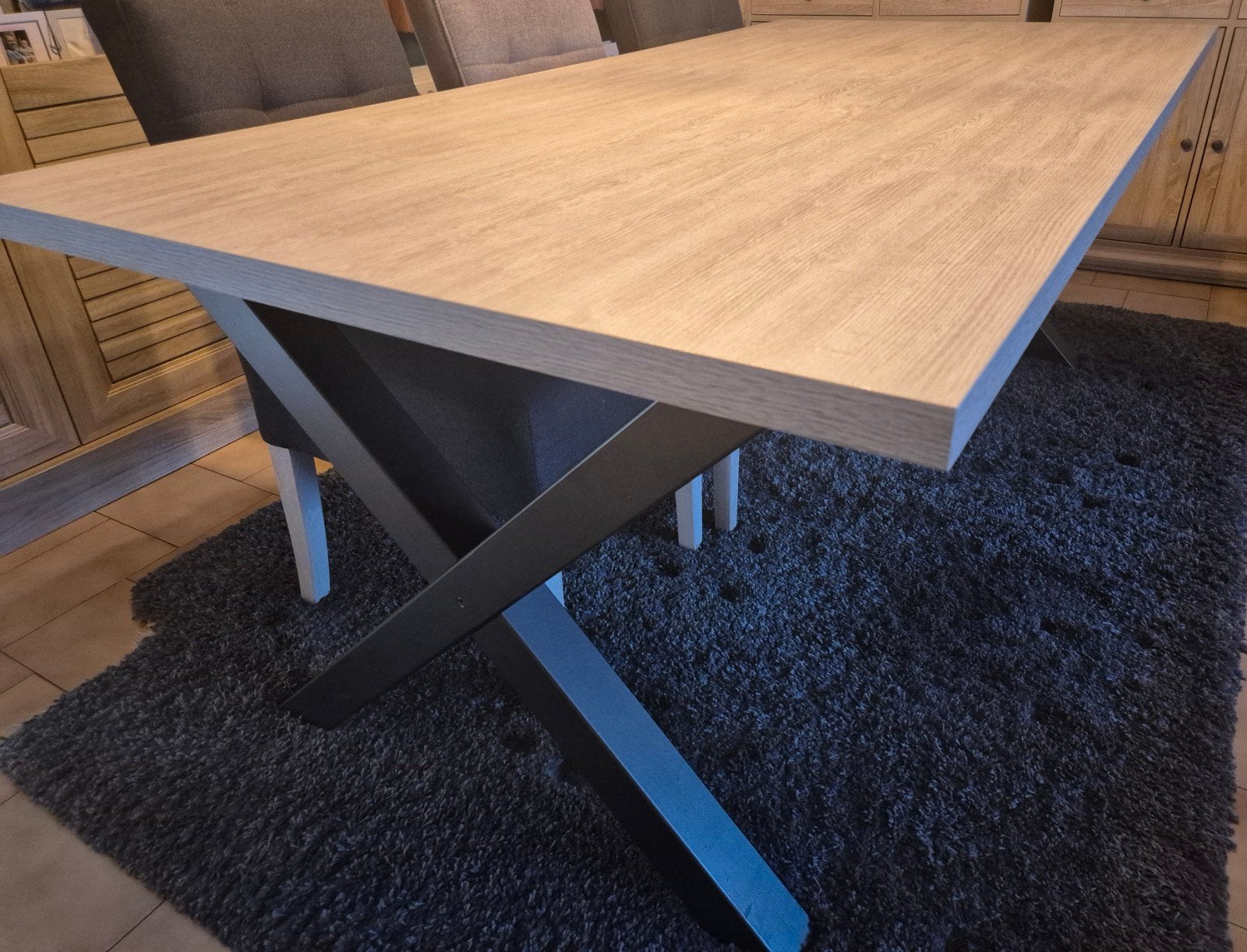 eettafel in zeer goede staat, Tuin en Terras, Ophalen of Verzenden, Zo goed als nieuw, Rechthoekig, Hout