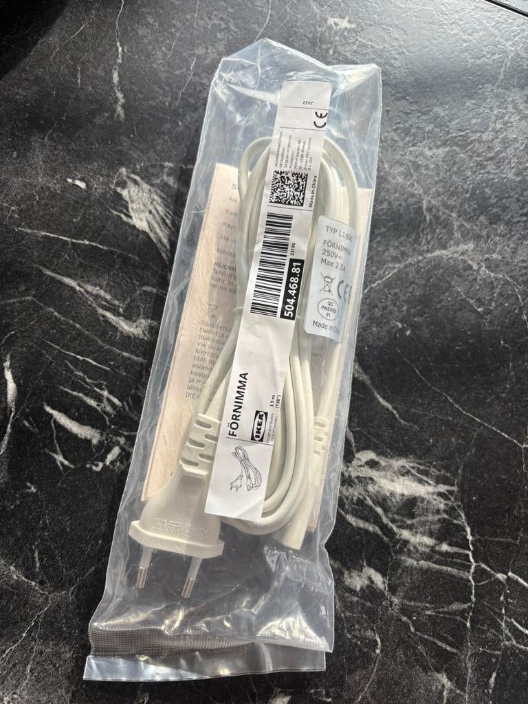 Cordon d'alimentation IKEA Förnimma, Informatique & Logiciels, Enlèvement, Comme neuf